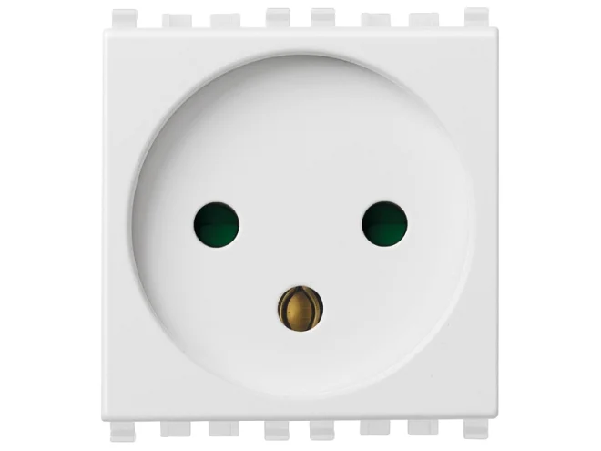 VIMAR Vimar 20240.B Presa SICURY 2P+T 16A israeliano bianco