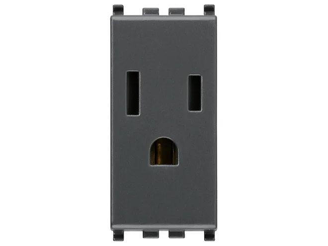 VIMAR Vimar 20242 Presa SICURY 2P+T 15A USA+SASO grigio
