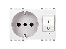 VIMAR Vimar 20276.B Presa 2P+T 16A P30 intb+MT C16 bianco