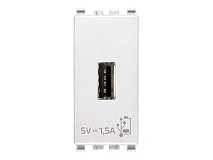 VIMAR Vimar 20292.B Unità alimentazione USB 5V1,5A 1M bianco