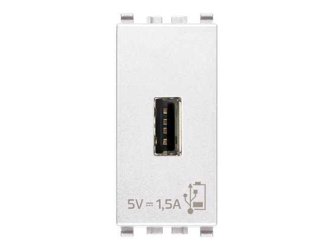 VIMAR Vimar 20292.B Unità alimentazione USB 5V1,5A 1M bianco