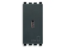 VIMAR Vimar 20292.C.25 Alimentatore USB C PD 25W grigio