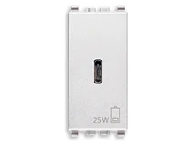 VIMAR Vimar 20292.C.25.B Alimentatore USB C PD 25W bianco