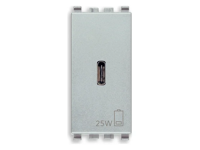 VIMAR Vimar 20292.C.25.N Alimentatore USB C PD 25W Next