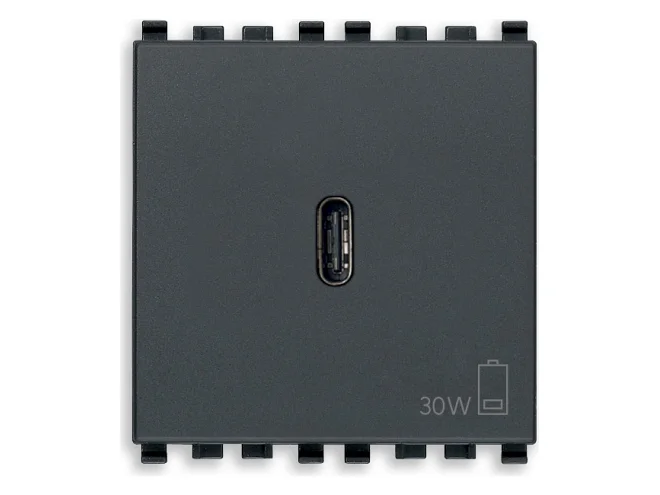 VIMAR Vimar 20298 Alimentatore USB C 30W PD grigio