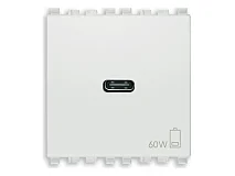 VIMAR Vimar 20298.60.B Alimentatore USB C 60W PD bianco