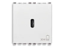 VIMAR Vimar 20298.B Alimentatore USB C 30W PD bianco