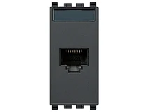 VIMAR Vimar 20338.8 Presa RJ45 Netsafe Cat5e UTP grigio