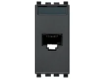 VIMAR Vimar 20339.13 Presa RJ45 Netsafe Cat6 UTP grigio