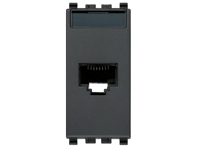 VIMAR Vimar 20339.16 Presa RJ45 Netsafe Cat6A FTP grigio