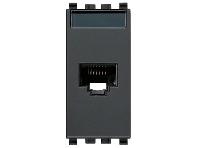 VIMAR Vimar 20339.4 Presa RJ45 Netsafe Cat5e UTP 110 grigio