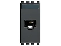 VIMAR Vimar 20339.6 Presa RJ45 Netsafe Cat6 UTP 110 grigio