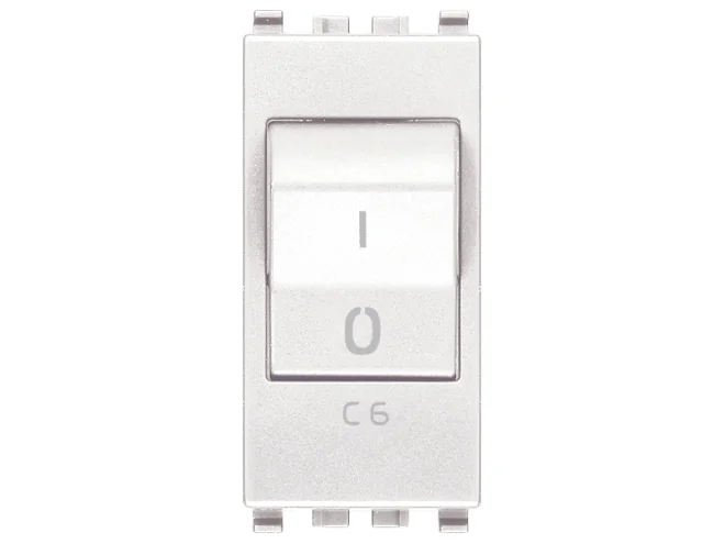 VIMAR Vimar 20405.06.B Interruttore MT 1P+N C6 120-230V bianco