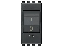 VIMAR Vimar 20405.10 Interruttore MT 1P+N C10 120-230V grigio