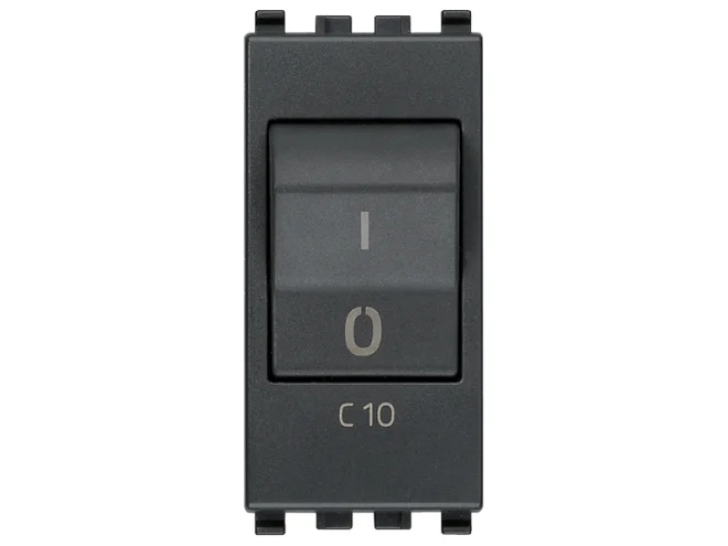 VIMAR Vimar 20405.10 Interruttore MT 1P+N C10 120-230V grigio