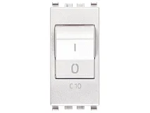 VIMAR Vimar 20405.10.B Interruttore MT 1P+N C10 120-230V bianco