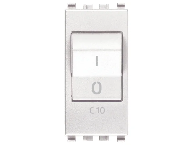 VIMAR Vimar 20405.10.B Interruttore MT 1P+N C10 120-230V bianco