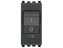 VIMAR Vimar 20405.16 Interruttore MT 1P+N C16 120-230V grigio