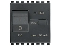 VIMAR Vimar 20411.06 Interruttore MTDiff. 1P+N C6 10mA grigio