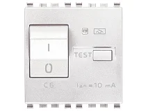 VIMAR Vimar 20411.06.B Interruttore MTDiff. 1P+N C6 10mA bianco