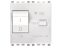 VIMAR Vimar 20411.16.B Interruttore MTDiff 1P+N C16 10mA bianco