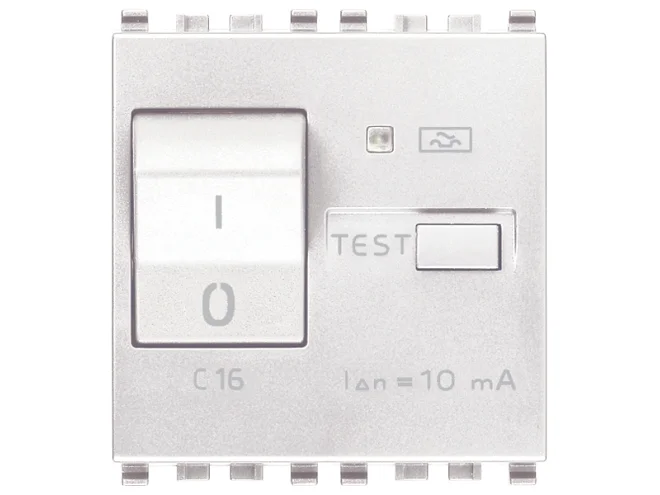 VIMAR Vimar 20411.16.B Interruttore MTDiff 1P+N C16 10mA bianco