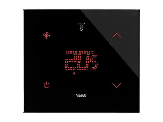 VIMAR Vimar 21514.F.76 Termostato domotico FAN 2M nero diamante