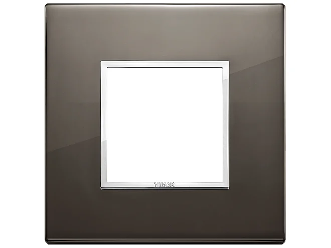 VIMAR Vimar 21642.06 Placca 2M nero zaffiro
