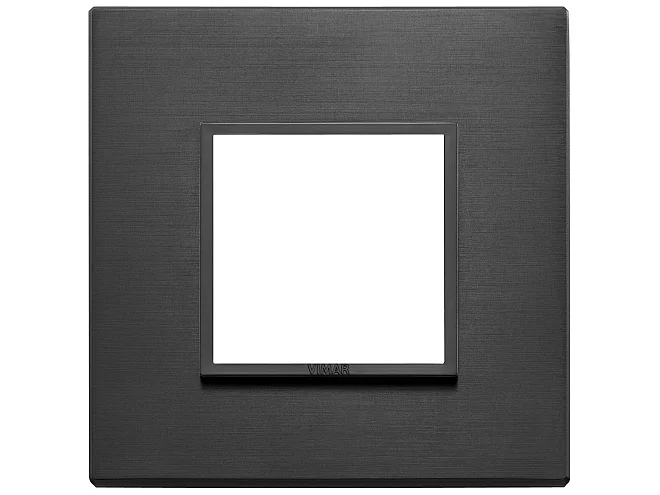 VIMAR Vimar 21642.18 Placca 2M nero totale