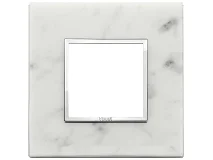 VIMAR Vimar 21642.51 Placca 2M bianco di Carrara