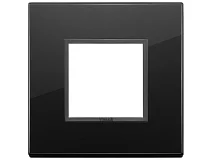 VIMAR Vimar 21642.88 Placca 2M nero totale diamante