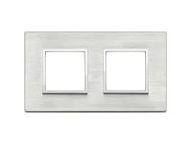 VIMAR Vimar 21643.02 Placca 4M (2+2) int71 grigio Next