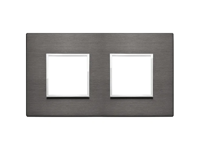 VIMAR Vimar 21643.03 Placca 4M (2+2) int71 grigio lava