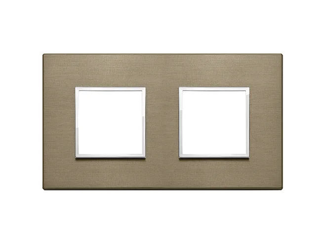 VIMAR Vimar 21643.05 Placca 4M (2+2) int71 bronzo scuro