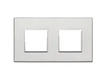 VIMAR Vimar 21643.07.01 Placca 4M (2+2) int71 argento