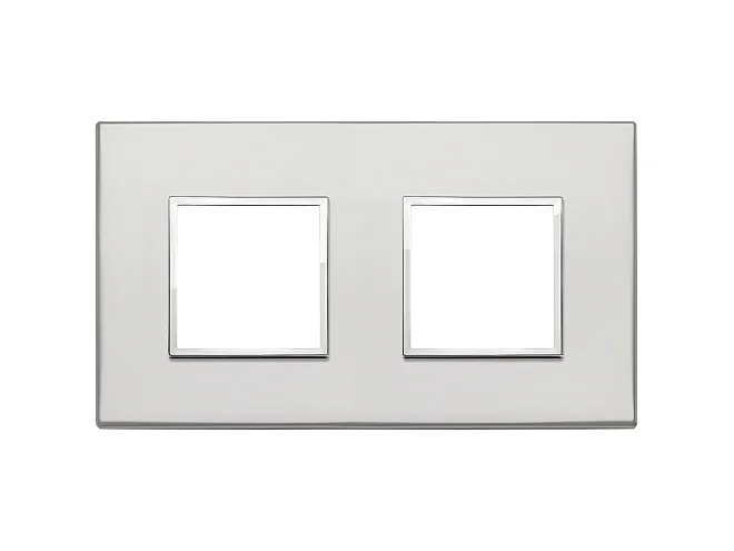 VIMAR Vimar 21643.07.01 Placca 4M (2+2) int71 argento