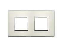 VIMAR Vimar 21643.08 Placca 4M (2+2) int71 titanio