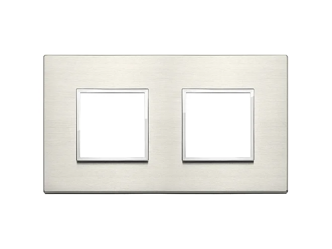 VIMAR Vimar 21643.08 Placca 4M (2+2) int71 titanio
