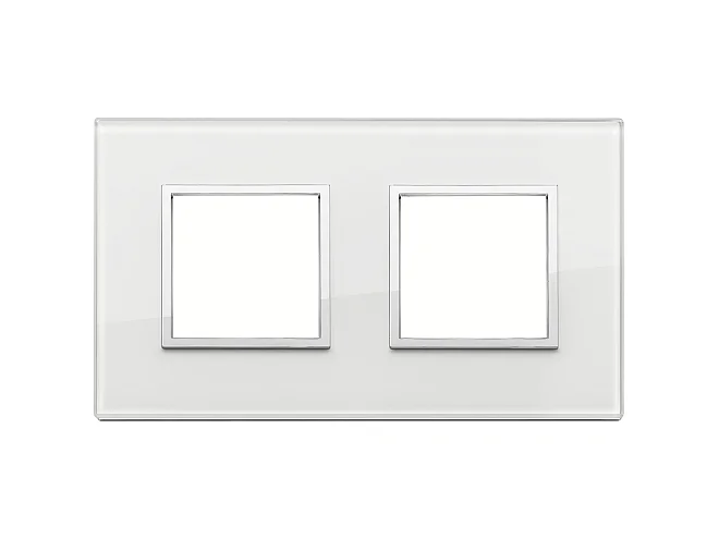 VIMAR Vimar 21643.70 Placca 4M (2+2) int71 bianco diamante