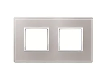 VIMAR Vimar 21643.73 Placca 4M (2+2) int71 grigio perla