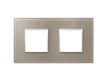 VIMAR Vimar 21643.74 Placca 4M (2+2) int71 opale bruno