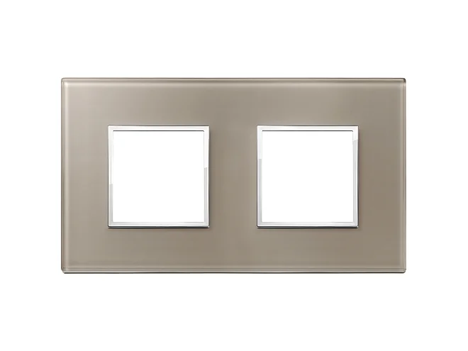 VIMAR Vimar 21643.74 Placca 4M (2+2) int71 opale bruno
