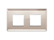 VIMAR Vimar 21643.75 Placca 4M (2+2) int71 specchio bronzato
