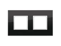 VIMAR Vimar 21643.76 Placca 4M (2+2) int71 nero diamante