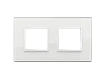 VIMAR Vimar 21643.87 Placca 4M (2+2)int71 bianco tot diamante