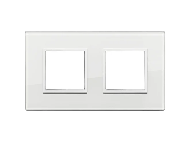 VIMAR Vimar 21643.87 Placca 4M (2+2)int71 bianco tot diamante