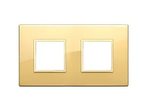 VIMAR Vimar 21643.G09 Placca 4M(2+2) int71 oro totale lucido