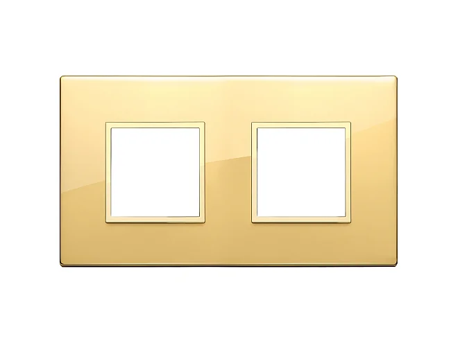 VIMAR Vimar 21643.G09 Placca 4M(2+2) int71 oro totale lucido