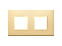 VIMAR Vimar 21643.G10 Placca 4M(2+2) int71 oro totale satinato