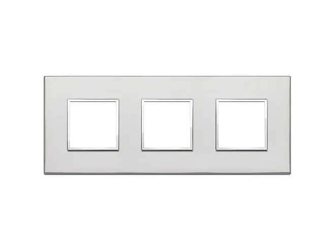 VIMAR Vimar 21644.07.01 Placca 6M (2+2+2) int71 argento